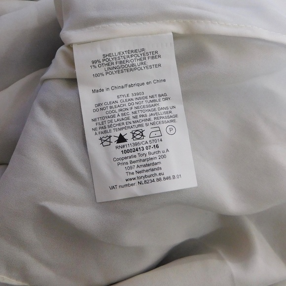 TORY BURCH Beauvoir Guipure Lace Embroidered Crochet Dress Shift Romantic Size 2 - Picture 13 of 15